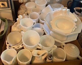 Lots of Milk Glass