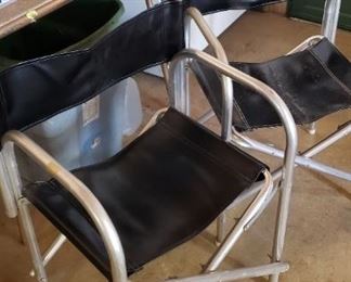 Mid century metal chairs