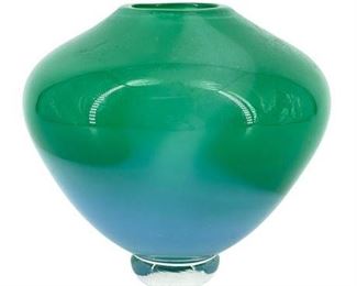 Lot 042
Studio Art Glass Duo Color Vase