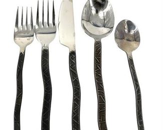 Lot 094
Gourmet Settings 'New Wave' Flatware Service for Four (1 of 2)