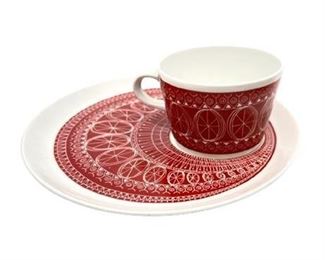 Lot 107b
1961 Arabia Cup & Plate Set By Kaj Franck