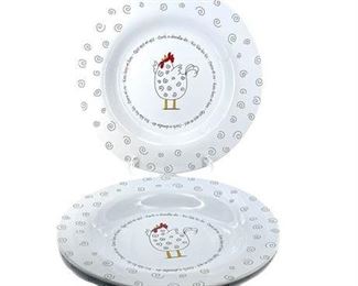 Lot 178
Blue Sky Pottery "Fat Chicken" Serving Bowls (Set of 3)