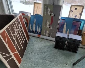 Several framed artworks by Marüshka