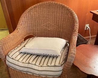Wicker Rocker wood bottom $65.00