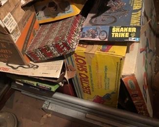 VINTAGE TOYS AND GAMES IN ORIGINAL BOXES