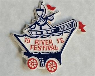 1976 Wichita River Festival Button