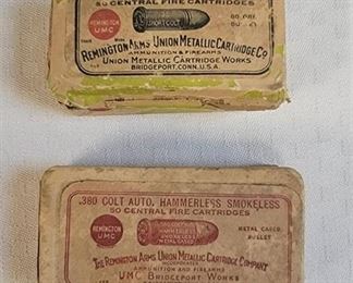 .32 Short Colt Central Fire Cartridges and .380 Colt Auto Box