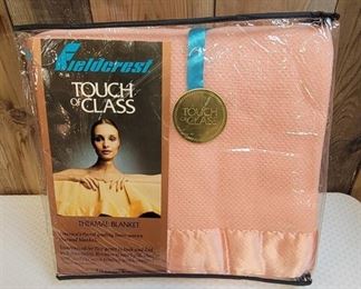 Fieldcrest Touch of Class Thermal Blanket - Twin Size - New Old Stock