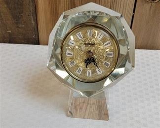 Vintage Mercedes Crystal Clock