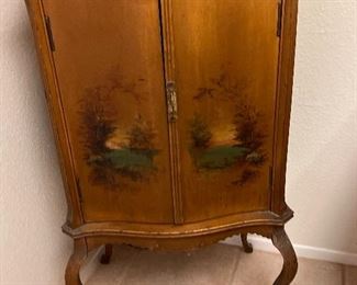 Antique hand painted cabinet.