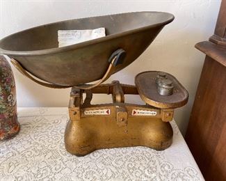 Antique store candy scale.