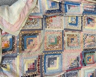 Patchwork quilts.