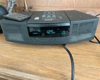 Bose stereo system, radio and CD player.
