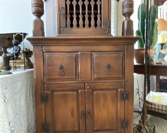 Spanish revival period cabinet.