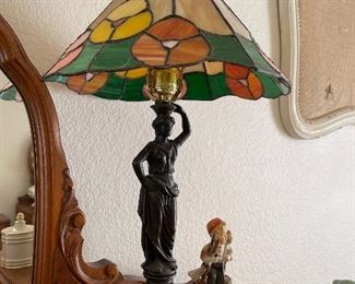 Tiffany style lamp.