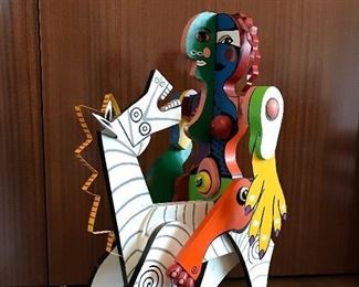 Colin Richmond
Woman on Horse After Picasso 
Painted wood & metal 1993
