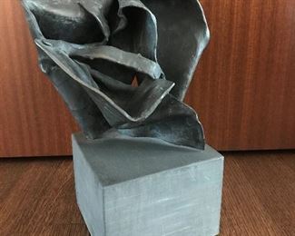 Abstract bronze sculpture 