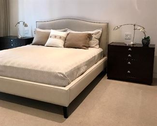 Crate & Barrel King Colette bed