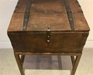 Antique box on stand