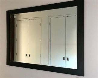 Beveled & framed mirror