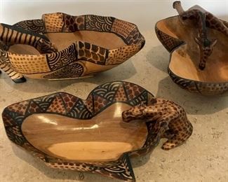 Carved wood bowls
Africa