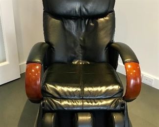 Sharper Image leather massage chair