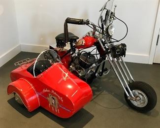 Indian motorcycle with sidecar
