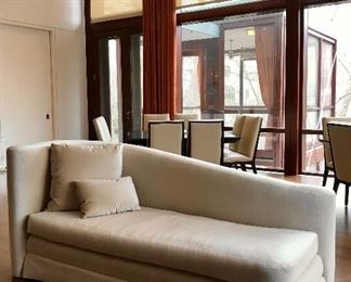 Vincente Wolf Collection 
Angela chaise for Henredon
J Robert Scott velvet mohair 