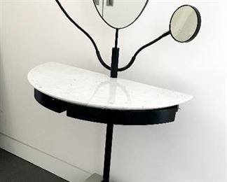 Carlo Forcolini for Alias
lighted marble top vanity with mirror