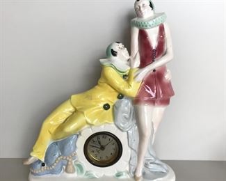 German porcelain clock