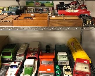 Vintage toy trucks