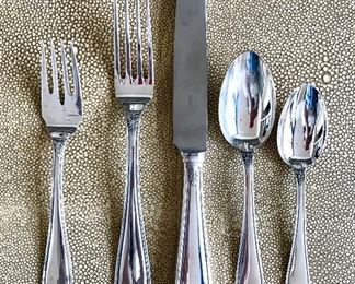 Buccellati Piedmont
Sterling flatware 
Service for 12  + serving pieces