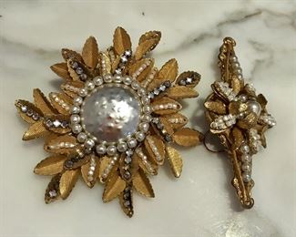 Miriam Haskell brooch & pin
