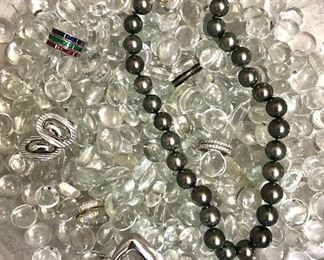 Fine jewelry including Tahitian pearl necklace