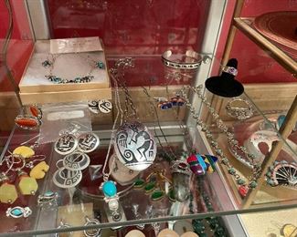 native american sterling items-  hi end costume  MY FAVORITE KIND OF SALE 