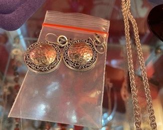 lois hill sterling earrings-