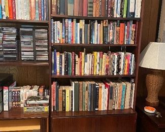 this is one whole wall unit bookshelf- mid century- lots of room !