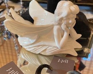 fitz and floyd  jewelry holder-angel 