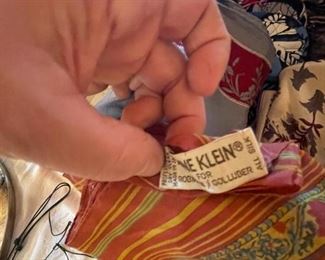  retro ann klein scarf- have a few vintage scarfs with labels 