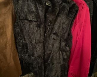 faux fur -reversible vest/jacket -i wish i was a size small !!