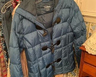 LL bean  down  jacket 
