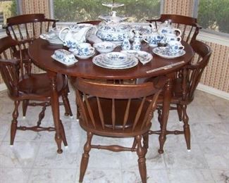 willet table  chairs and leaves
