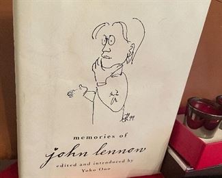  tons of great book finds- some first editions- neat pics like this john lennon book- and so much more 