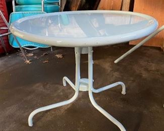 Restored vintage patio table