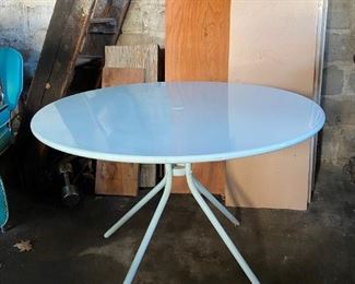 Restored vintage patio table