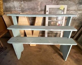 Wooden plant stand/shelves