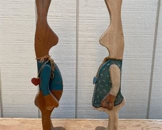 Folk art rabbits