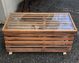 Upcycled Lobster Trap Table