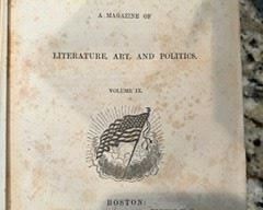Atlantic Monthly hardcover magazine circa mid 1800s
