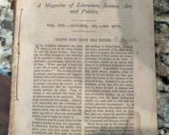 Atlantic Monthly softcover magazine circa mid 1800s